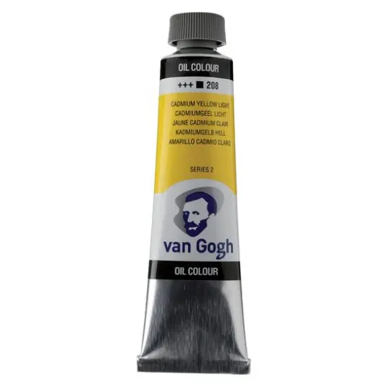 Van Gogh Oil Colour, 40mL 208 Cadmium Yellow Light {1}
