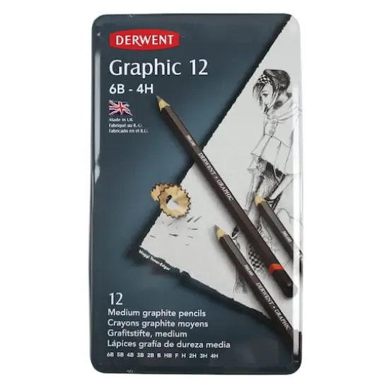 Derwent&reg; Medium Graphic 12 Pencil Set {3}