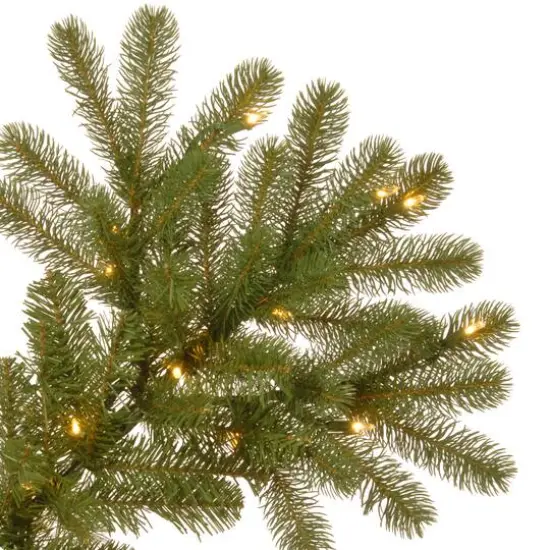 6.5ft. . Pre-Lit Feel Real&reg; Downswept Douglas Fir Pencil Slim Artificial Christmas Tree, Dual Color LED Lights {4}