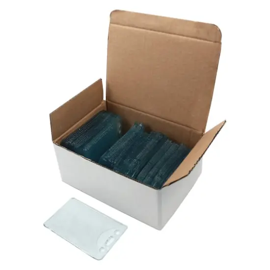 C-Line® Vertical Vinyl Heavy Duty ID Badge Holders, Box of 100 {3}