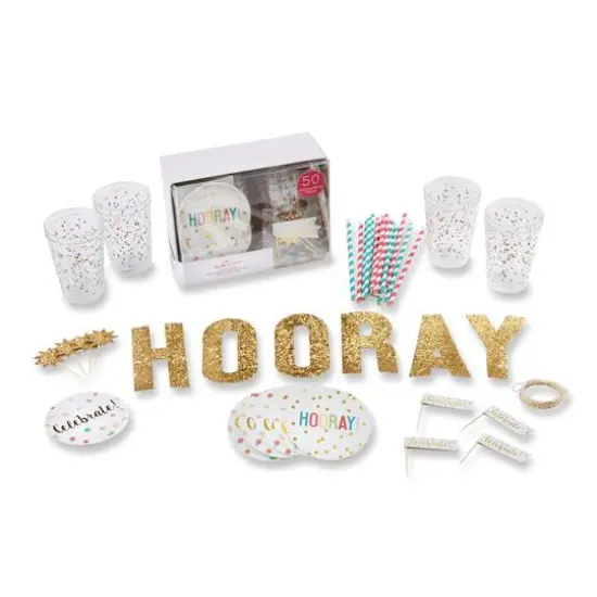 Kate Aspen&reg; Hooray 50 Piece Party in a Box Kit {1}
