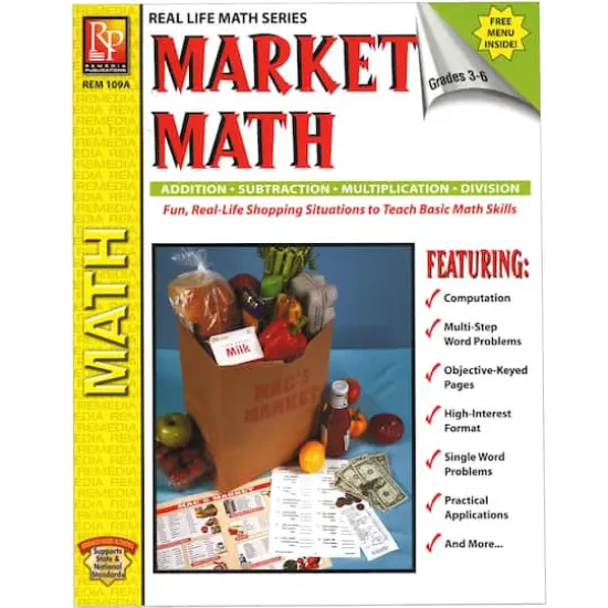 Market Math for Beginners Book, Grades 3-6 {1}