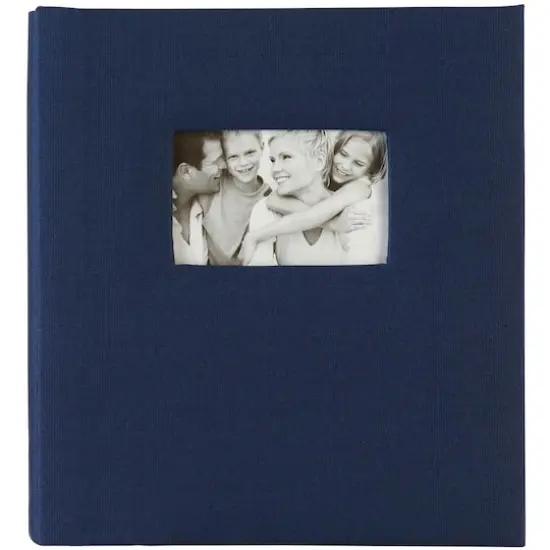 Recollections&reg; Faille Photo Album, 5 Pocket Navy Blue {5}