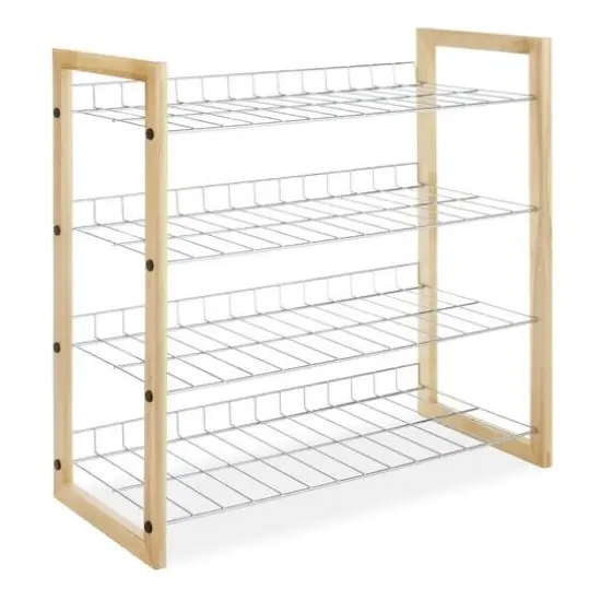 Whitmor Chromed Wire4 Shelves Rack {1}