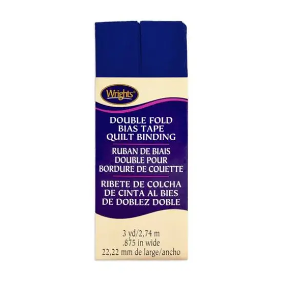 7/8" Yale Blue Double Fold Bias Tape Quilt Binding - 3 Yards {1}