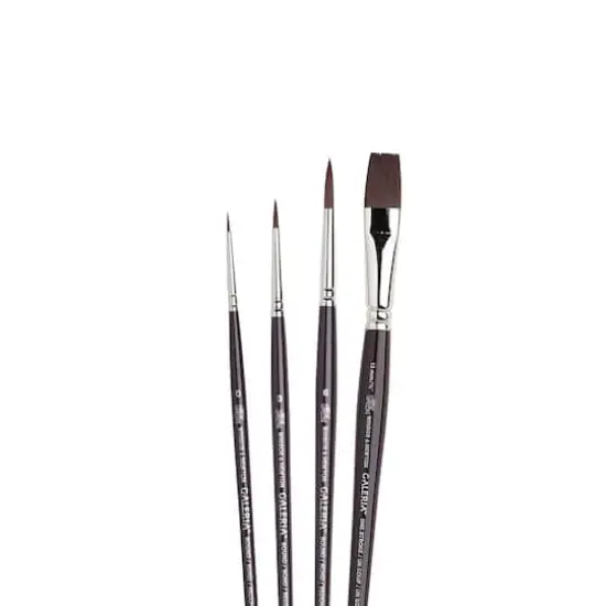 Winsor & Newton&reg; Galeria&reg; Short Handle 4 Piece Brush {3}