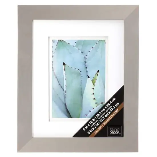 Gray Gallery Frame with Double Mat by Studio D&eacute;cor&reg; {1}