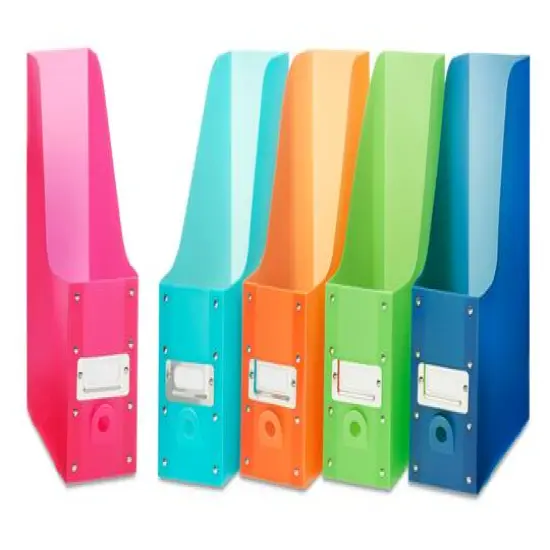 Whitmor 5 Piece Plastic Magazine Organizer {1}