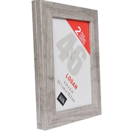 2 Pack Logan Tabletop Frames by Studio D&eacute;cor&reg; Gray {1}