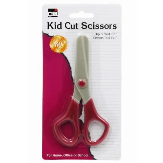 Kid Cut Assorted Colors Plastic Scissors, Pack of 24 {1}