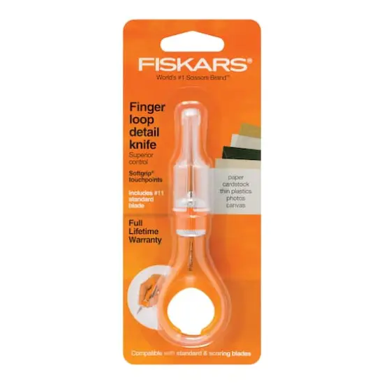 Fiskars&reg; Softgrip&reg; Fingertip Loop Detail Knife {3}