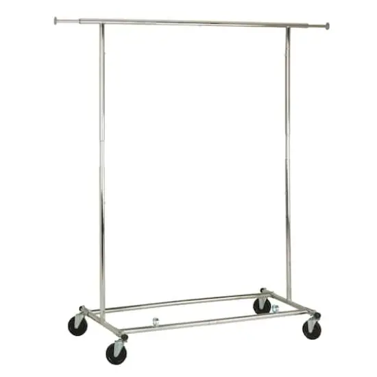 Honey Can Do Chrome Collapsible Commercial Garment Rack {1}