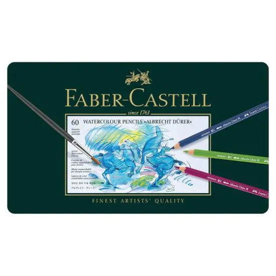 Faber-Castell&reg; Albrecht Durer Watercolor Pencil 60 Color Tin Set {3}