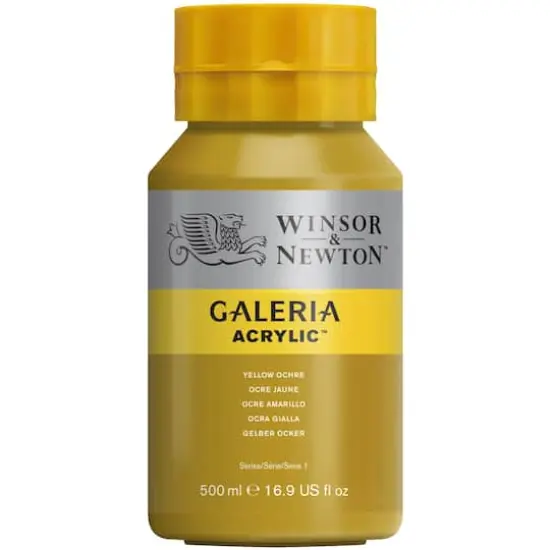 Winsor & Newton&trade; Galeria Acrylic&trade;, 500mL Yellow Ochre {1}