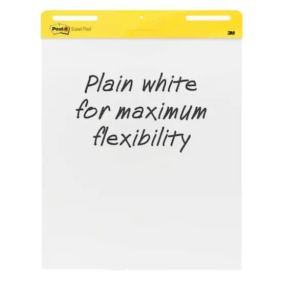 Post-it&reg; Super Sticky Easel Pad, 25" x 30", White - 30 Sheets/Pad, 2 Pads {1}