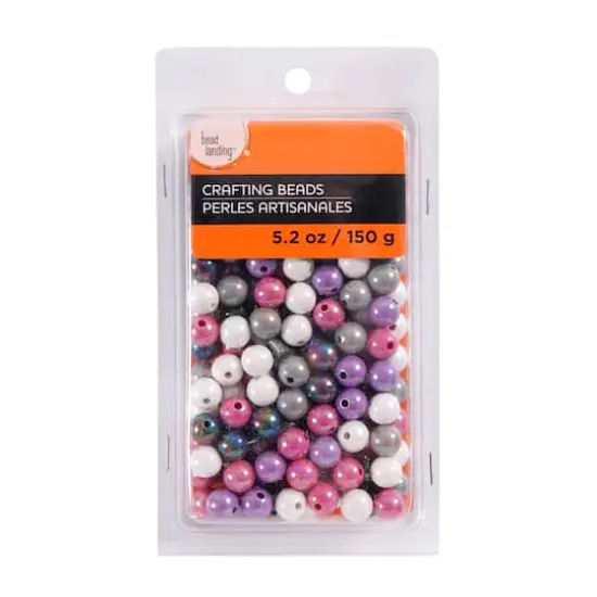 Mixed Pink & Gray Craft Beads By Bead Landing&trade; {4}