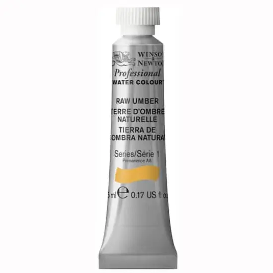 Winsor & Newton&reg; Professional Water Colour&trade; Paint, 5mL Raw Umber {1}