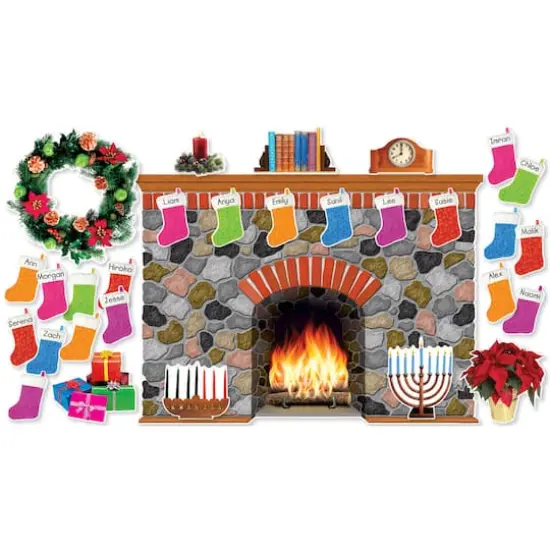 Scholastic&reg; Holiday Hearth Bulletin Board Set {1}