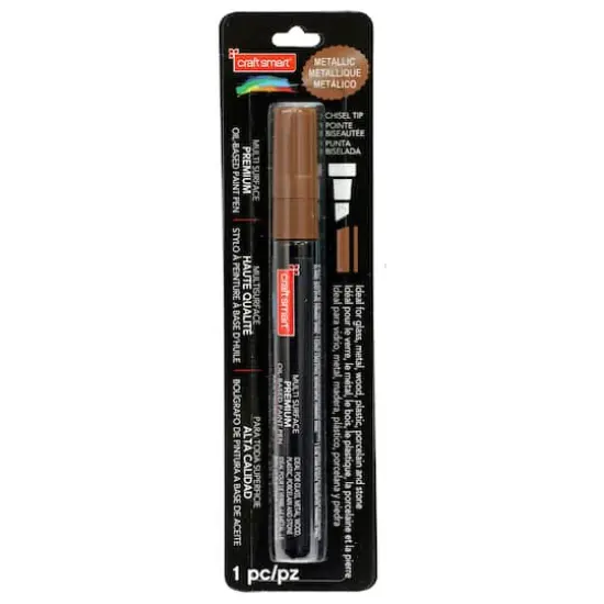 Copper Chisel Tip Multi-Surface Premium Oil-Based Paint Pen By Craft Smart&reg; {1}