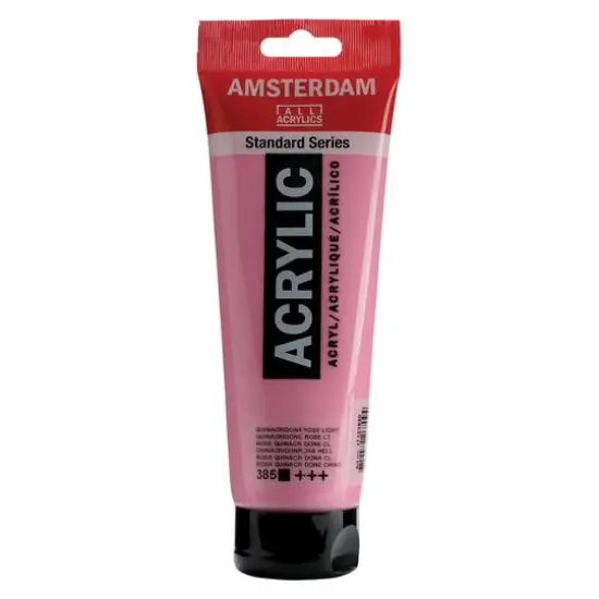 Amsterdam 250mL Standard Acrylic Paint 385 Quinacridone Rose Light {1}