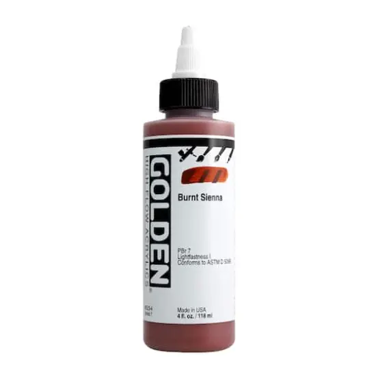 Golden&reg; High Flow Acrylics, 4oz. Burnt Sienna {1}