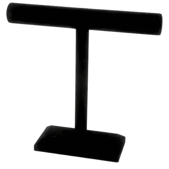 12" Black Velvet Single Bar Jewelry Stand by Bead Landing&trade;  {1}