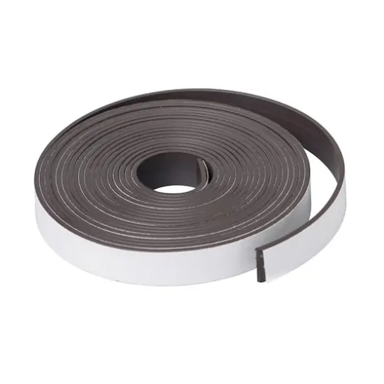 1/2" x 10 ft Adhesive Magnet Strip Roll, 6 Rolls {1}