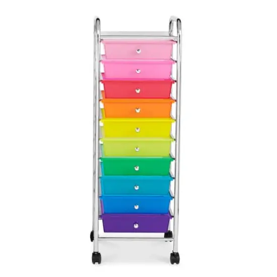 10 Drawer Rolling Cart by Simply Tidy&reg; Rainbow {6}