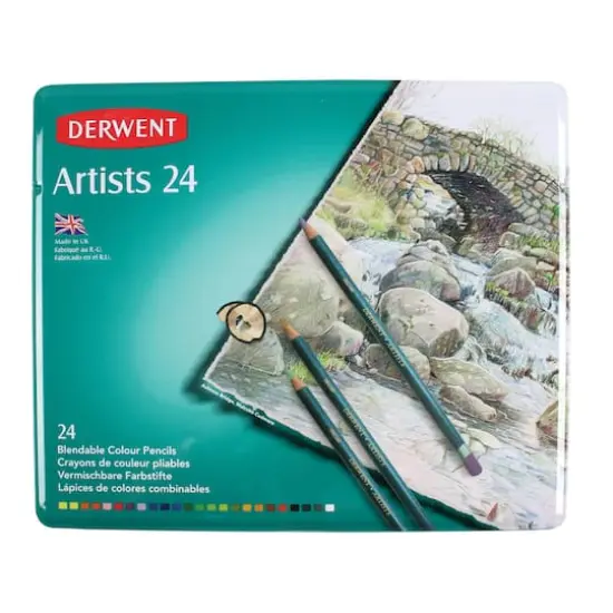 Derwent&reg; Artists Colored Pencil 24 Color Tin Set {3}