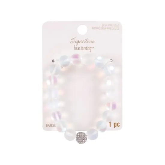 Signature Color Shop White Moonstone Bracelet By Bead Landing&trade; {4}