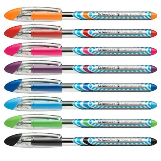 Schneider&reg; Assorted Slider Ballpoint Stick Pen, 8 Pack {1}