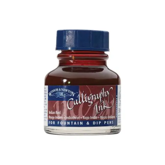 Winsor & Newton&reg; Calligraphy Ink, 30mL Indian Red {1}