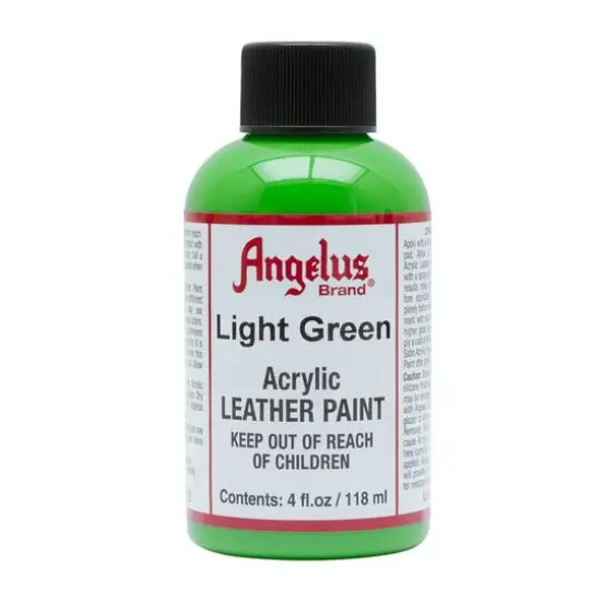 Angelus&reg; Acrylic Leather Paint, 4oz. Light Green {1}