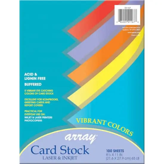 Array&reg; Vibrant Colors Card Stock, 100 Sheets {3}