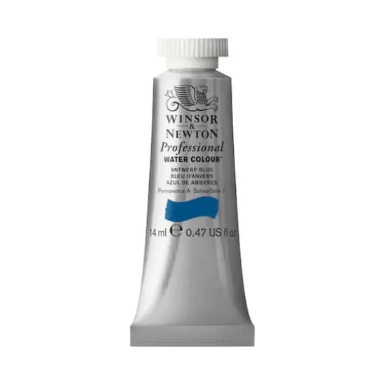 Winsor & Newton&reg; Professional Water Colour&trade; Paint Tube, 14mL Antwerp Blue {1}