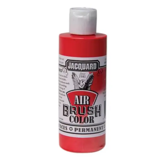 Jacquard Airbrush Color, 4oz. Metallic Red {1}
