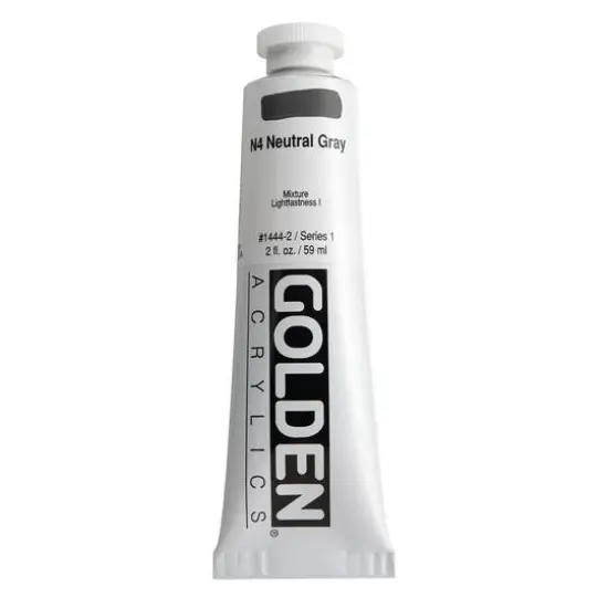 Golden&reg; 2oz. Heavy Body Acrylic Paint N4 Neutral Gray {1}