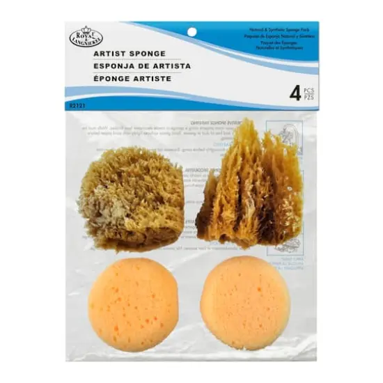 Royal & Langnickel&reg; Natural & Synth Sponge Pack {4}