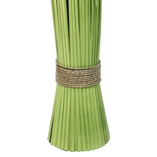 37.75" Green & Yellow Artificial Onion Grass Bundle Wrapped with Tan Rope {4}