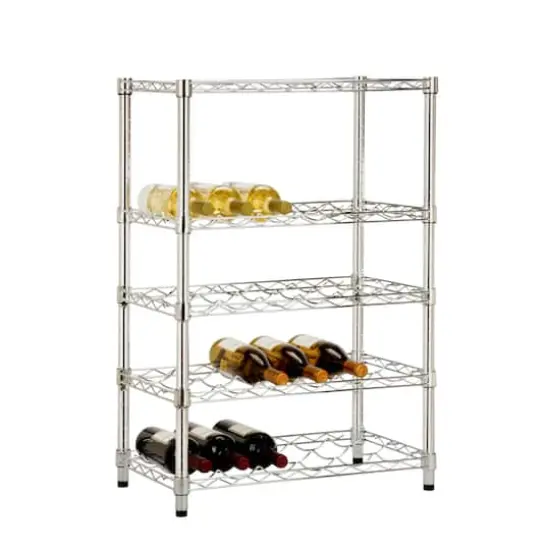 Honey Can Do Chrome 4 Tier Wine Rack {3}