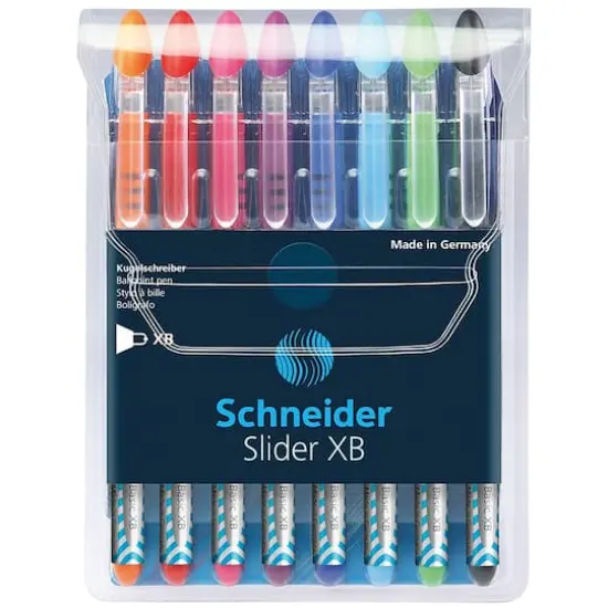 Schneider&reg; Assorted Slider Ballpoint Stick Pen, 8 Pack {3}