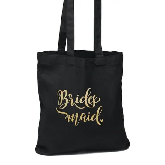 Hortense B. Hewitt Co. Bridesmaid Black Tote Bag {1}