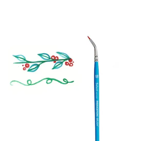 Princeton™ Select™ Artiste Series 3750 Short Handle Angle Spot Detailer Brush {5}