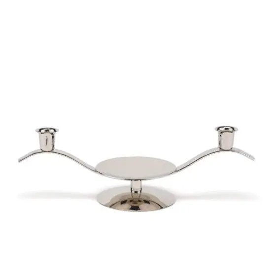 Hortense B. Hewitt Co. Silver Scroll Candle Stand {1}