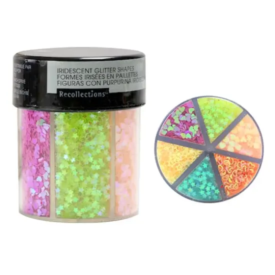 Signature Glitter Caddy, Iridescent Shapes By Recollections&trade; {5}
