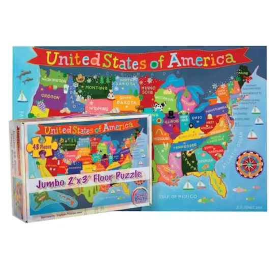 Jumbo United States Floor Puzzle {1}