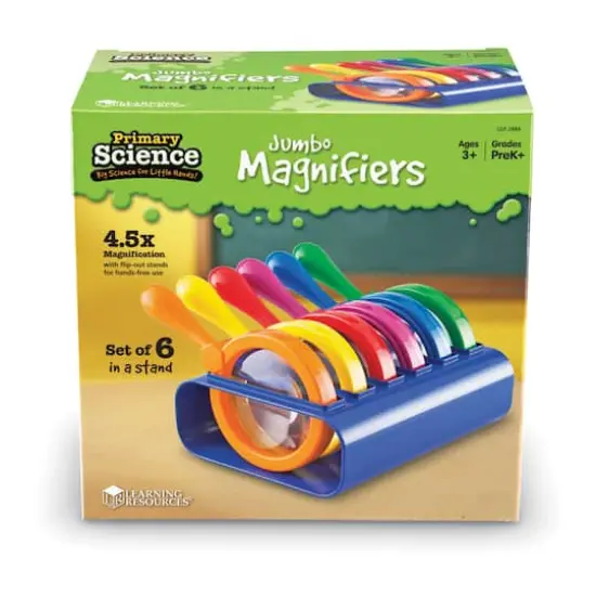 Primary Science Jumbo Magnifiers, Set of 6 {4}