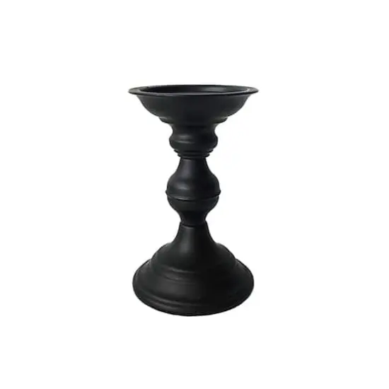 Black Metal Pillar Candle Holder By Ashland&reg; {4}