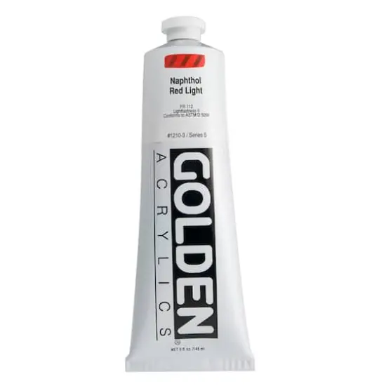 Golden&reg; Heavy Body Acrylic Paint, 5oz. 1210 Naphthol Red Light {1}