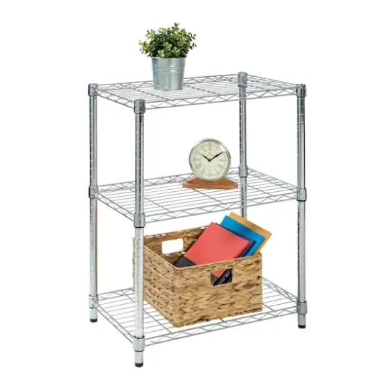Honey Can Do 3-Tier Chrome Shelving Unit {3}
